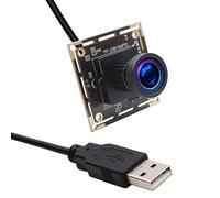 ELP Modulo fotocamera USB da 16 MP, grandangolare, 110 gradi, senza distorsione, fotocamera USB ultra HD 3496P, fotocamera incorporata Plug and Play nel settore delle stampanti 3D per Android Windows