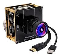 ELP Modulo telecamera USB HDMI uscita simultanea per PC, zoom digitale 2x, 120 gradi, lente senza distorsioni, per Jetson Nano Laptop lezioni online