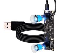 ELP Scheda webcam stereo USB 3D a doppia lente 1080P per computer e Raspberry Pi - AR0330 binoculare USB2.0 PC Camera Mini UVC USB Security Laser Engraver Laptop Lightburn