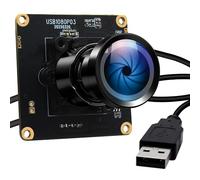 ELP Starvis Modulo fotocamera USB 0,0001 Lux Ultra Low Light H.264 HDR 1080P modulo webcam di sicurezza con obiettivo grandangolare 110° Plug & Play per Linux, Windows e Raspberry Pi