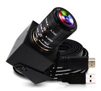 ELP Telecamera 4K USB HDMI Zoom Manuale Webcam Messa a Fuoco Variabile Mini Telecamera Close-up per Computer Telescopio H.265 Telecamera di Sicurezza USB 8MP IMX415 Telecamera CCTV Industriale
