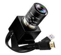 ELP Telecamera USB 60 fps HDMI 4K ad alta velocità USB 3.0 HDMI uscita simultanea PC Camer 3,6 - 10 mm 3 obiettivi zoom manuale fotocamera primo piano per computer TV proiettore monitor 4K
