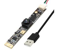 ELP Telecamera USB 8 MP 30 fps USB Modulo fotocamera con microfono obiettivo grandangolare 105 gradi Lightburn Fotocamera PC Computer Computer Camera 2448P 3D stampante compatibile con Windows Mac OS