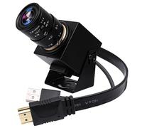ELP Telecamera USB HDMI 4K - Webcam zoom 4X 2,8-12 mm con regolazione manuale per computer, TV, proiettore, monitor