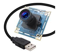 ELP Webcam 8 MP USB Camera Modulo con FOV 75 gradi Nessuna distorsione Obiettivo, IMX179 UVC, compatibile con Windows Linux