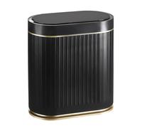 ELPHECO Cestino per rifiuti da cucina (nero oro)