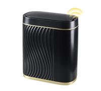 ELPHECO Pattumiera da bagno 0712 (nero oro)