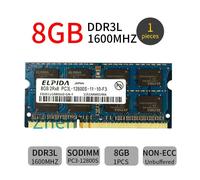 ELPIDA 32GB 16GB 8GB DDR3L 1600MHz PC3L-12800S 2Rx8 204Pin Laptop Memoria RAM IT