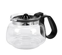 Elprico 4 Tazze Caraffa in Vetro per Caffè Ricambio, 600ml Brocca | Vetro borosilicato resistente, impugnatura ergonomica resistente al calore, beccuccio liscio, facile da pulire, adatto per