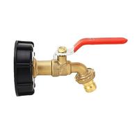 Elprico Adattatore D'acqua Regolazione della Valvola in Ottone 3/4 Pollici - Grossolana -bc Tasca di Morte per Tubo Giardino