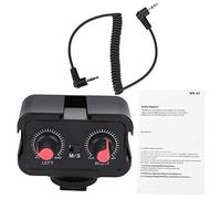 Elprico Adattatore per Mixer per videocamera, Mixer per Adattatore Audio per Microfono Universale a 2 canali, Strumenti Professionali con ingressi da 3,5 mm per Fotocamere DSLR