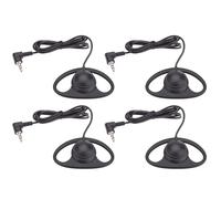 Elprico Auricolare con Auricolare a Forma di D, con Gancio Laterale Singolo con Jack da 3,5 Mm per di Guida Turistica Call Center di Lezioni Online (4PCS)