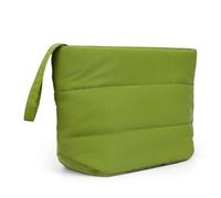 Elprico Borsa per Trucchi Gonfia, Custodia per Cosmetici Trapuntata in Nylon Resistente all'acqua con Doppia Cerniera per Articoli da Toeletta da Viaggio e Organizer per la Cura della Pelle da