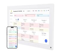 Elprico Calendario Digitale da 15,6 Pollici, Pianificatore di Pareti Intelligenti con Touchscreen a 1080p, Tabella di Faccenda Elettronica per Programmi Familiari e Pianificazione (Spina europea)