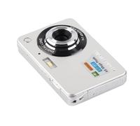 Elprico Camera Digitale 4K 48MP con Zoom Digitale 8x, Schermo da 2,7 Pollici, Batteria Ricaricabile, Trasferimento USB, Mini Fotocamera Compatta per Bambini, Studenti, Principianti, (SILVER)