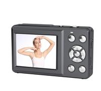 Elprico Camera Digitale 4K per Fotografia, Fotocamera da Vlogging da 64 MP per YouTube con Schermata a Fogli Mobili da 2,4 ", Punto Autofocus HD e Sparare Camara per Adolescenti (BLACK)