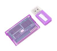 Elprico Cartuccia Flash per Videogiochi, Adattatore per Scheda di Memoria con Lettore di Schede per SP NDSL, Supporta Salvataggio Rapido e Codici Cheat
