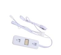 Elprico Cavo di Prolunga ARGB, Cavo di Prolunga Splitter RGB Indirizzabile da 1 a 3 5 V a 3 Pin per Estendere le Luci LED delle Ventole del PC del Computer, Migliorare L'efficienza di (WHITE)