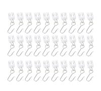 Elprico Curtain Track Rollers & Stainless Steel S Hooks Set for Ceiling