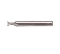 Elprico Cutter di Coda di Rondine Universale con Carbidio 6mm Albero 4 Flauti 50 Mm di Lunghezza per la Lavorazione del Legno -enthusiasts (45°)