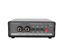 Elprico DI Box Stereo Attivo, Splitter Audio Direct Box a Doppio Canale, con Pad Ground Lift -20dB e Supporto Alimentazione, per Stage Studio