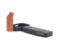 Elprico Fanteraggio a Mano della Fotocamera L Bastone, Piastra per Impugnatura in Legno con Rilascio Rapido di Tipo ARCA e Supporto da 1/4 di Pollice per A7C2 A7CR A7CII Camera (BLACK)