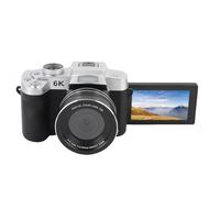 Elprico Fotocamera Digitale 6K 84MP con Schermo da 3 Pollici Orientabile a 180°, Zoom 18X, WiFi UHD, Webcam per Videoregistrazione in Viaggio, Flash e Microfono Integrati (BLACK)