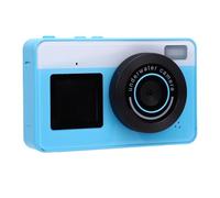 Elprico Fotocamera Digitale, Fotocamera a Doppia Schermata da 4k 48 MP, Zoom 18x, Punta e Scatto della Fotocamera Digitale con Doppi Schermi Posteriori Anteriori, Fotocamera CCD, Piccola (BLUE)