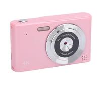 Elprico Fotocamera Digitale Zoom da 48 MP HD 4K, Anti SHAKE, Telecamera da Viaggio Leggera Compatta per Adolescenti Ragazze, 16x Zoom Digitale Anti -SHAKE, per la Fotocamera per Bambini (PINK)