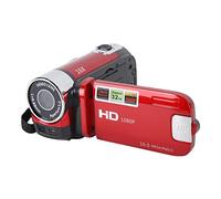 Elprico Fotocamera DV 4K 48MP, Videocamera con Zoom Digitale 16x con Cavo USB, TFT da 2,7 Pollici, Telecomando, Supporto per Scheda SD da 32 GB (non inclusa), per (rosso)