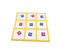 Elprico Gioco Toe Toss, Grande Gioco da Tavolo XO all'aperto con 10 Sacchi di Fagioli e Picchetti da Terra per Bambini Adulti Campeggio sul Prato nel Cortile (Yellow)