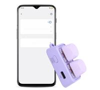 Elprico Gira Pagine Bluetooth, Gira Pagine Remoto Wireless per Smartphone, Tablet, Laptop, Mini Tastiera Telecomando con Retroilluminazione RGB, Batteria Ricaricabile Integrata, per (PURPLE)