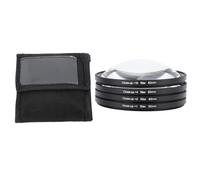 Elprico Kit Filtro per Lenti Macro Ravvicinato con Lenti +1, +2, +4, +10 per Fotografia, Filtri in Vetro Ottico, Costruzione a Doppio Filettatura, Protettivo Incluso per Vari Soggetti (82 mm)