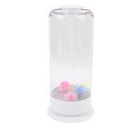 Elprico Lampada di a LED, Acquario da Scrivania a 7 Colori con 4 Realistiche, Luce Umore Sensoriale Tranquilla per Rilassamento, Luce Notturna USB per la Camera da Letto per Bambini e (WHITE)
