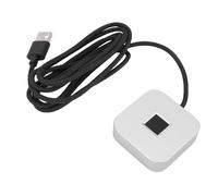 Elprico Lettore di Impronte Digitali USB per Wins10/11, Installazione Automatica del Driver Wins Hello con Cavo di Prolunga da 5 Piedi, Riconoscimento Rapido Touch a 360 Gradi, (SILVER)