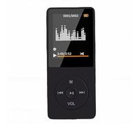 Elprico Lettore MP3 con Bluetooth 5.3, Display LCD da 1,8 Pollici Lettore Musicale con Altoparlante HD Integrato, Radio FM, Registratore Vocale, Audio HiFi, E-book, Supporta Fino a 128G, (BLACK)