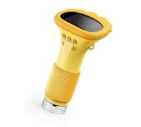 Elprico Microscopio a Schermo 2 Pollici Portatile con 8 LED per Un'area Zoom Migliorata, connettività Al Computer e Osservazione Dettagliata, Adatto per L'esplorazione Scientifica, Adatto (ORANGE)