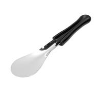 Elprico Paletta per Gelato in Acciaio Inox 304, Spatola Larga per (BLACK)
