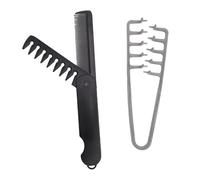 Elprico Pettine per Texture 2 Pezzi, Pettine per Styling Volumizzante Dalla Texture Soffice per Uomini e Donne, Strumento per Styling Texturizzante a Denti Larghi per Separazione (Set per