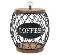 Elprico Porta Cialde caffè, a Forma di Frutta, Base in Legno con