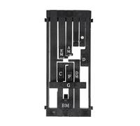 Elprico Pressa per Accordi per Chitarra, di Strumenti per Chitarra per Posizionamento delle Dita Indolore per Principianti, Folk, Colore Palissandro, 15X7.2X5 Cm (BLACK)