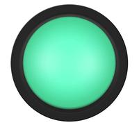 Elprico Pulsante LED da 100 Mm con Copertura in Plastica Convessa per Console di Gioco Macchine Interattive Assemblaggio Fai-da-te (100#-verde+interruttore a tre gambe+luce LED)
