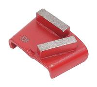 Elprico Red Trapez - Scarpe Macinate Ad Alta Durezza Denti Lunghi 30 Grana per Pavimenti in Cemento, 3 Pezzi per L'industria e la Vita Quotidiana