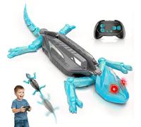 Elprico Robot Giocattolo Cingolato per Muri, Macchina Telecomandata per Arrampicarsi Sui Muri con Movimenti Realistici per Bambini, Divertente Scherzo per Ragazzi e Ragazze, Arrampicata (BLUE)