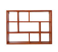 Elprico Scaffale Espositivo Shadow Box, Organizer Galleggiante a 9 Scomparti Montato a Parete con Ganci, per Pezzi Decorativi