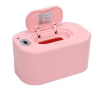 Elprico Scaldasalviette, Scaldasalviette e Dispenser di Salviette Umidificate per Bambini, Riscaldamento Uniforme Veloce in 30 Secondi, Scaldasalviette per (Regolazione della temperatura rosata)