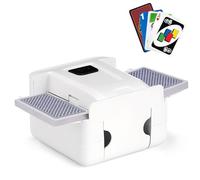 Elprico Shuffler di Carta Automatica, Macchina da Gioco Elettrica da 2000Mah Shuffler, Macchina Ricaricabile e Portatile per Viaggi, Raduni di Famiglia (White)