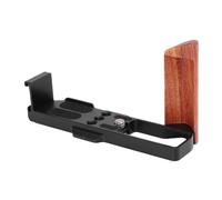 Elprico Staffa a L per Impugnatura per Fotocamera in Legno per G7X Mark | Impugnatura in Palissandro Naturale, Piastra Base Arca-Swiss a Sgancio Rapido, Accesso Completo Allo Sportello della