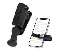 Elprico Tapper Automatico dello Schermo del Telefono con Display Digitale con 107 Impostazioni di velocità (BLACK) | Mappatura spaziale senza contatto, da 99 tocchi/sec a 1 tocco/9s, batteria ricaricabile, testa rotante a 180°, nessuna app