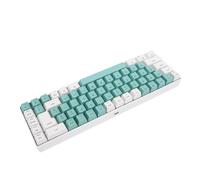 Elprico Tastiera da Gioco, Tastiera per Computer Cablata USB, Compatta Al 60% con Retroilluminazione RGB, 25 Tasti Anti-ghosting, Meccanica per PC Portatile, (Blocco di colore verde bianco)